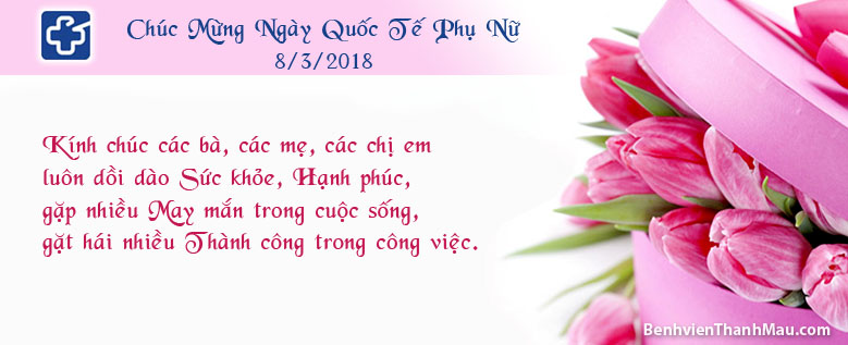 banner chuc mung ngay quoc te phu nu benh vien thanh mau