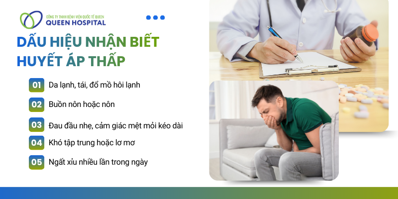 dấu hiệu huyết áp thấp