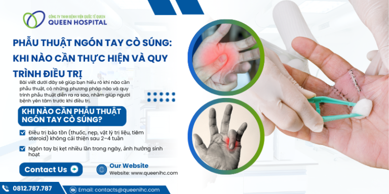 phẫu thuật ngón tay cò súng